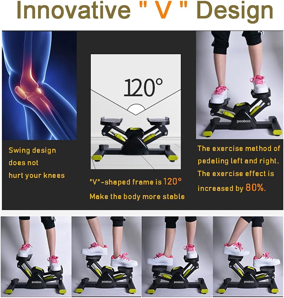 Máquina paso a paso para ejercicio, máquina de pasos de ejercicio con monitor LCD, máquina paso a paso aeróbico de fitness, equipo de gimnasio en