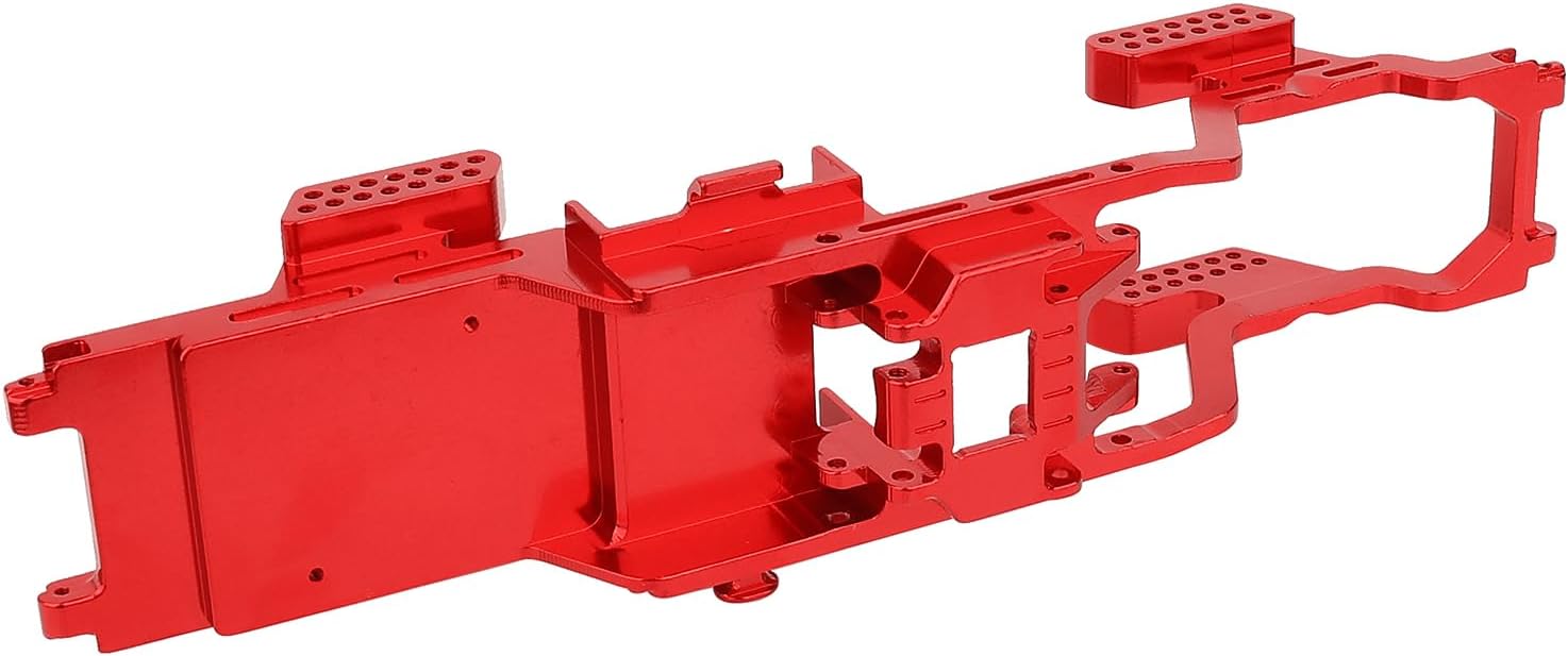 TRX4M Kit de marco de chasis de metal integrado para 118 RC Crawler TRX4-M Accesorios de pieza de actualización (rojo)