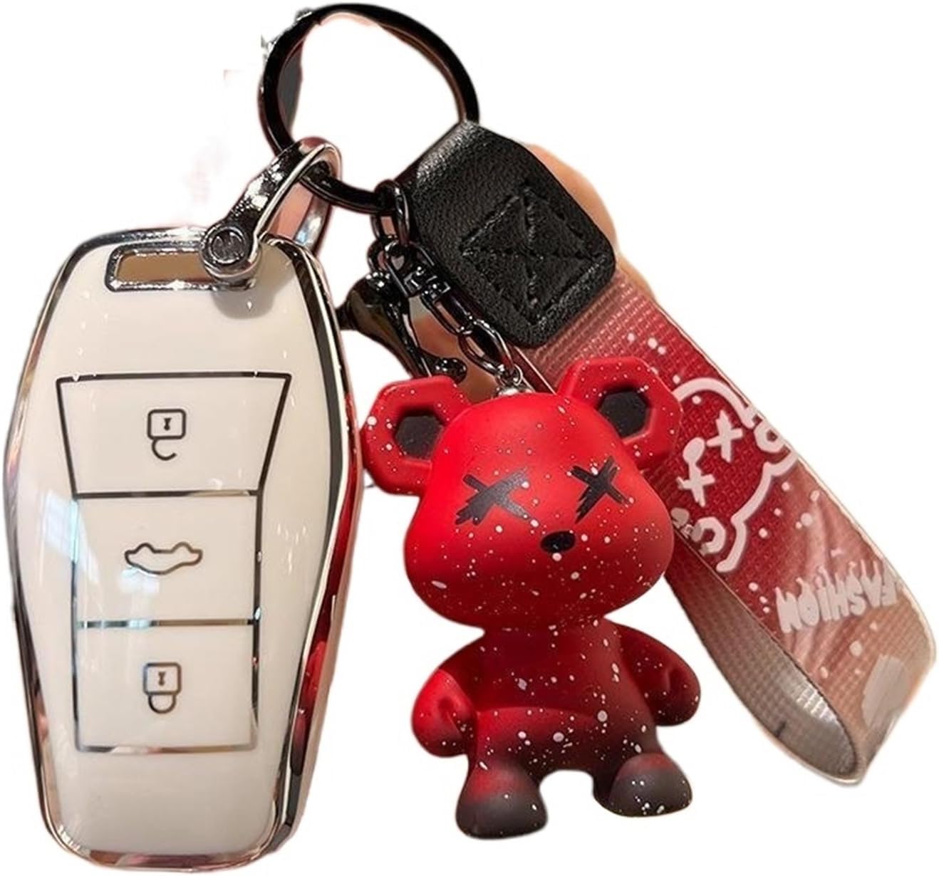 Funda para llave de coche TPU compatible con VW SOL E10X QX X8 E50 X6 A5E50A E40X Qx JAC X7 S. OL X4 Carcasa para llave de coche (color  como en la