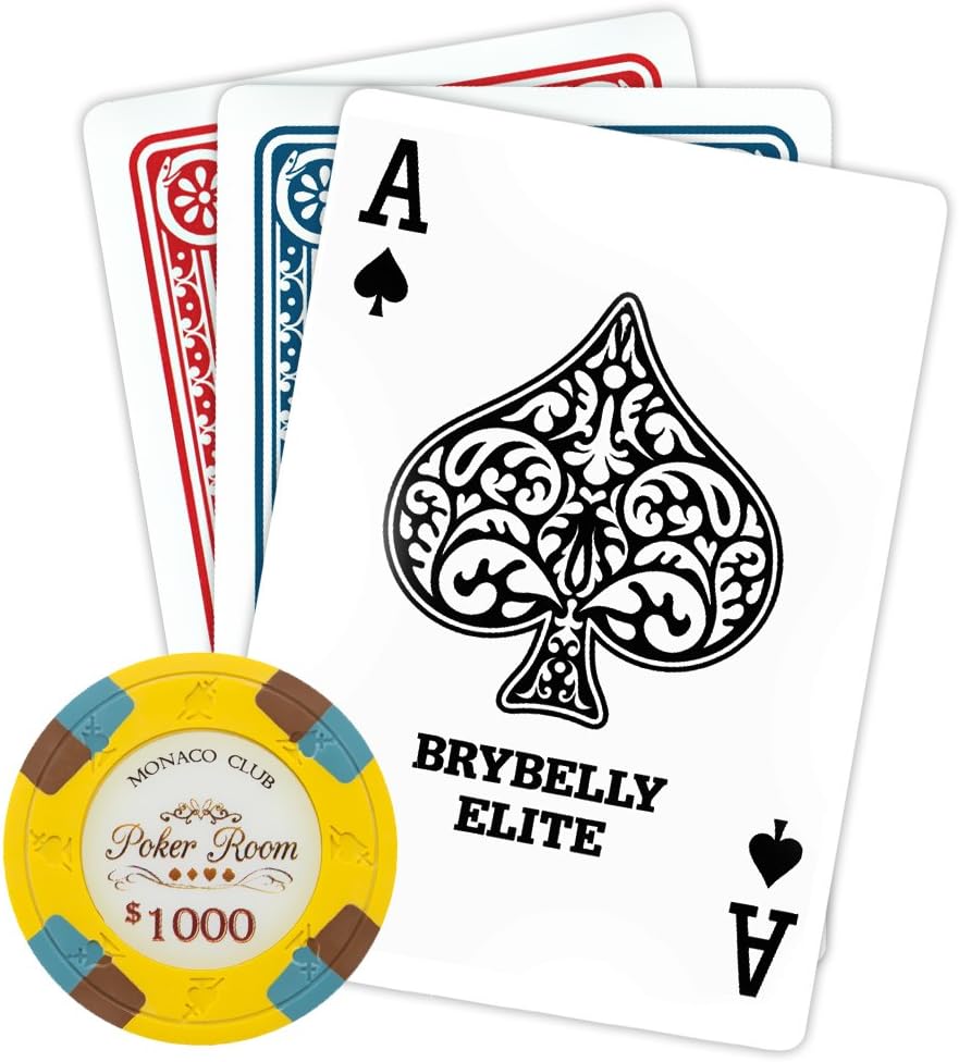Paquete de 50 fichas de póquer Monaco Club, compuesto de arcilla pesada de 0.48 oz