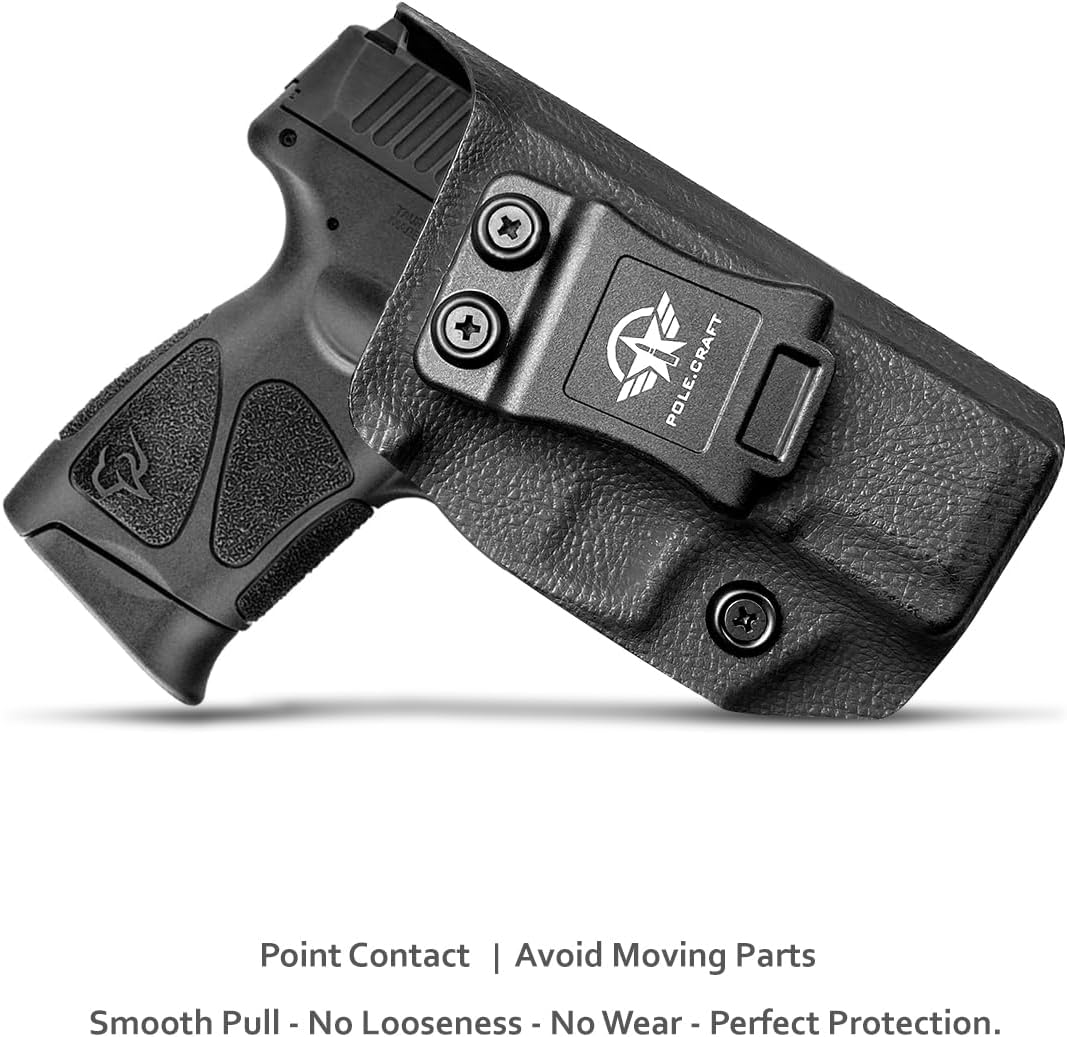 IWB Dermatoglyph Kydex Pistolas Compatible con Glock 19 Glock 17  Taurus G2C G3C  Smith & Wesson M&P Shield 0.354 in .40  M&P 0.354 in M2.0 4″4.25″