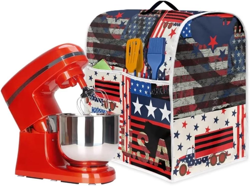 Kitchen Aid – Funda acolchada para batidora de pie, se adapta a todos los modelos de cabezal inclinable y elevador de tazón, tela de poliéster suave