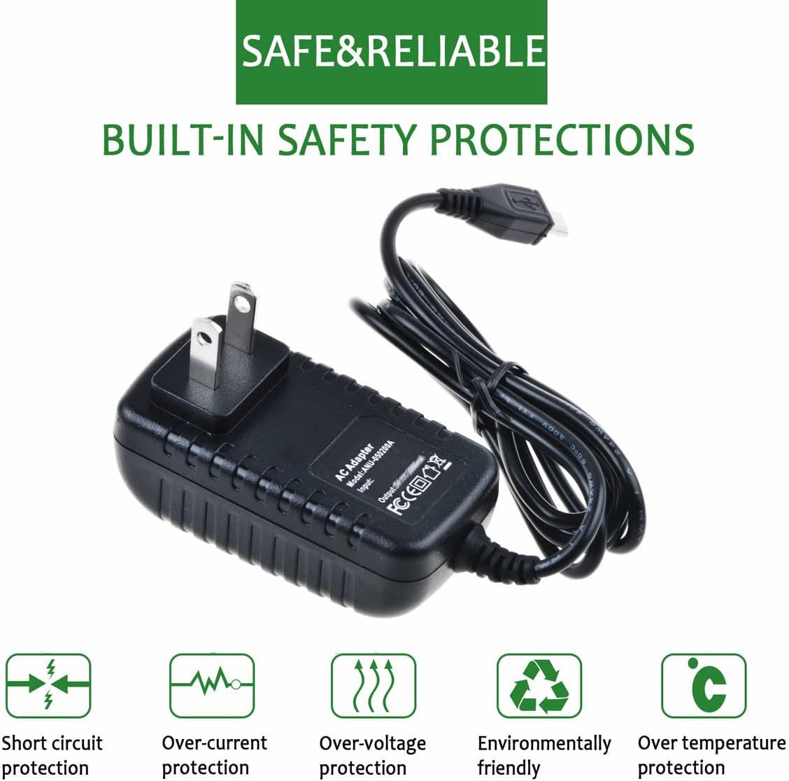 Cable de alimentación adaptador de CA para cargador ROKU Express 3900