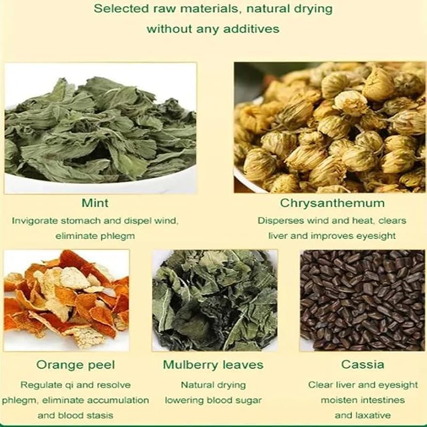 Té de tres hierbas limpiadoras, té verde de tres hierbas, té de hígado de hierbas, extraído de 18 tipos de hierbas, té de hígado de hierbas de China