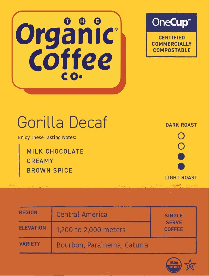 The Organic Coffee Co.Onecup, Gorilla descafeinado