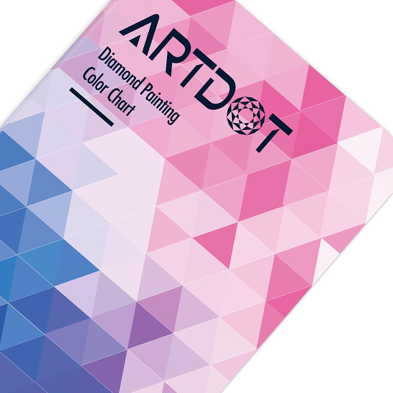 ARTDOT Tarjeta de color para kits de pintura de diamantes, herramientas de referencia de arte de diamante 5D con número DMC a juego de 445 colores