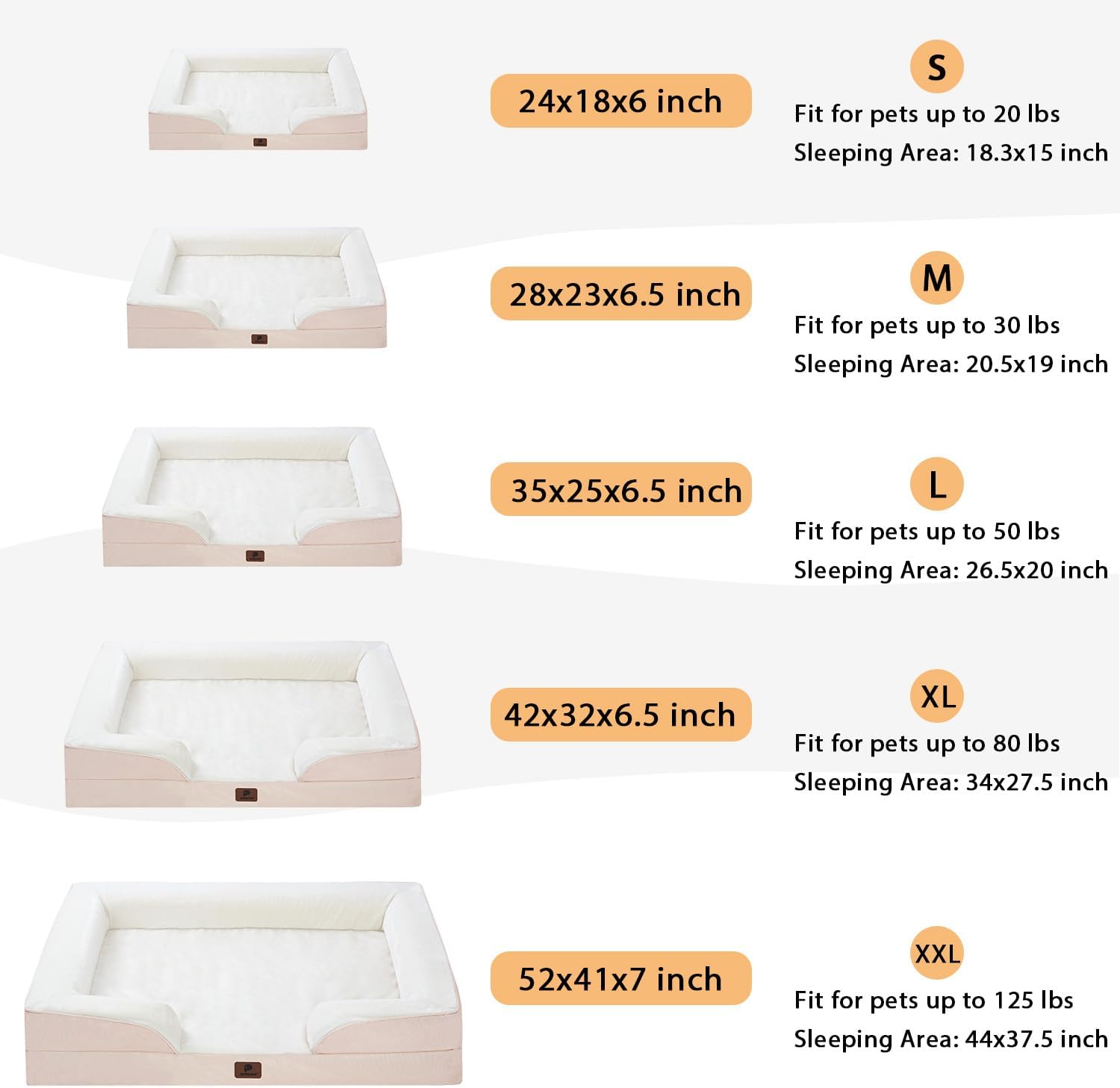 Cama ortopédica para perros grandes, sofá de espuma para perros con funda impermeable extraíble lavable, parte inferior antideslizante, soporte