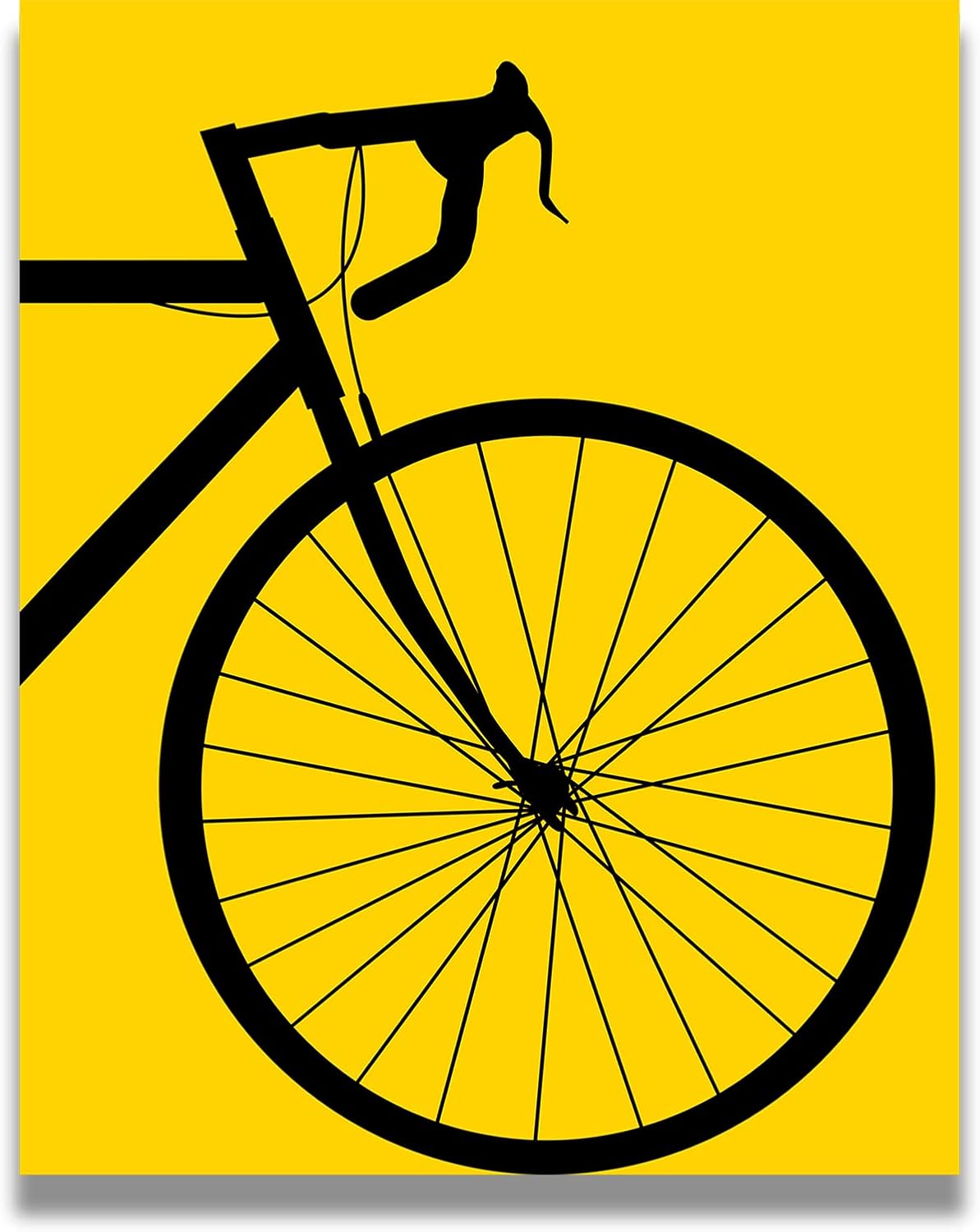 Decoración para el hogar de bicicleta de carretera, arte minimalista para pared, regalo divertido para hombres y mujeres que disfrutan del ciclismo,