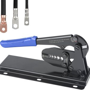 iCrimp – Herramienta de prensado para cable de batería, tipo de montaje en banco con cortador integrado para AWG 8, 6, 4, 2, 1 iCrimp – Herramienta de prensado para cable de batería, tipo de montaje en banco con cortador integrado para AWG 8, 6, 4, 2, 1