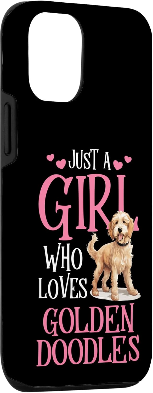 Funda para iPhone 1212 Pro Just A Girl Who Loves Golden Doodles