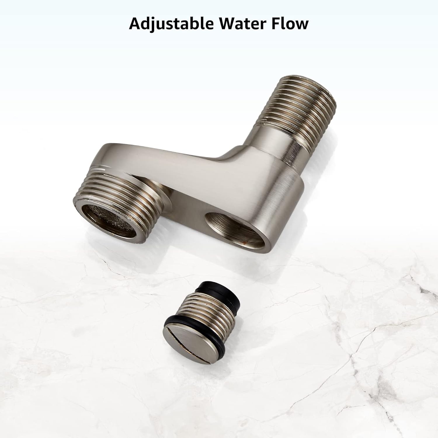 gotonovo Clawfoot – Grifo para bañera de 3-38 pulgadas, con patas de garra, brazo oscilante, ajustable, níquel cepillado, utilidad comercial,