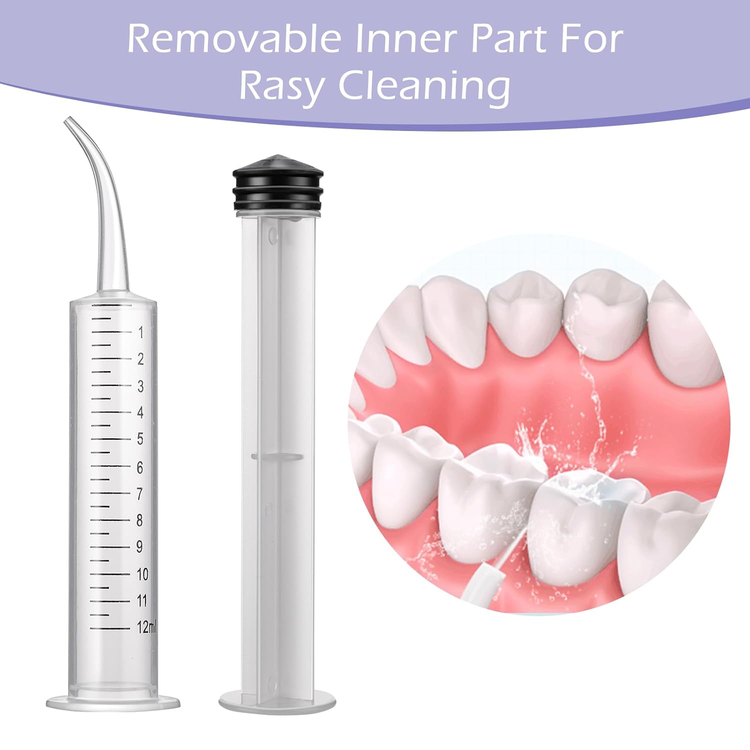 Sibba Jeringa Liquid Shots Medicine 5 PCS Plástico Oral Dispensación Médica Sin Aguja Dispensador Dental Cuidado Dental Portátil Sellado