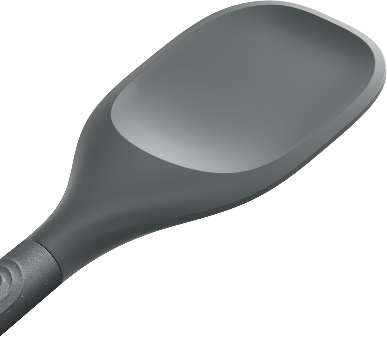 Zyliss E980220 Spoontula grande, paja de trigosilicona sostenible, cuchara de cocinaespátula, cabeza de silicona resistente al calor, gris Beluga,