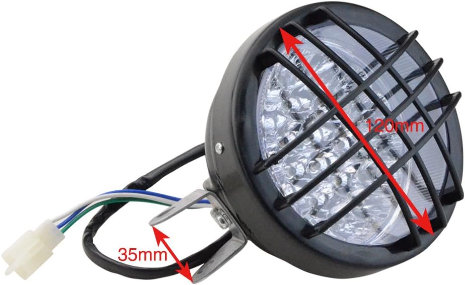 GOOFIT Motocicleta LED faro delantero luz intermitente indicadores para 50cc 110cc 150cc scooter ciclomotor Quad ATV