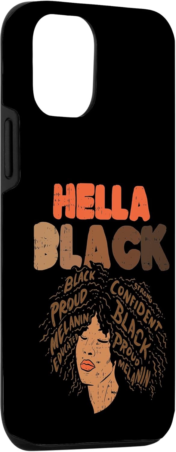 Funda de regalo para iPhone 13 Hella Black Melanin Afro Woman African Pride BLM