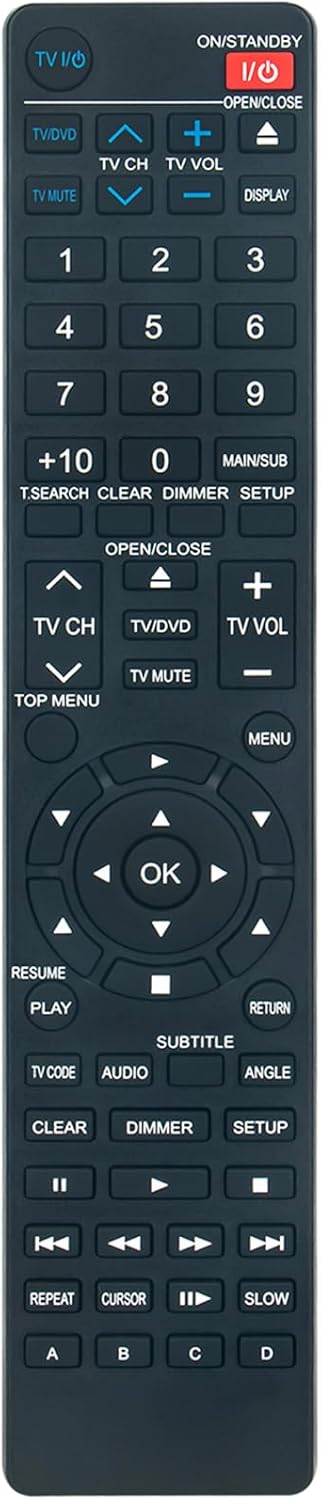 SE-R0252 Reemplazo de trabajo de control remoto para Toshiba HD-A2WKU HD-A35KU HD-A2KU HD-A20KU HD-A20KC HD-A2W HD-D2 HD-A20 HD-A35 HD-A35KC HD-A2