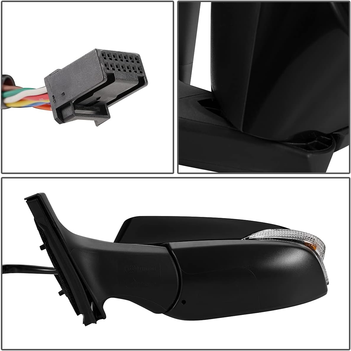 DNA Motoring OEM-MR-SC1320110 – Espejo lateral plegable para conductor izquierdo con ajuste eléctrico con señal de giro compatible con 16 Scion iM