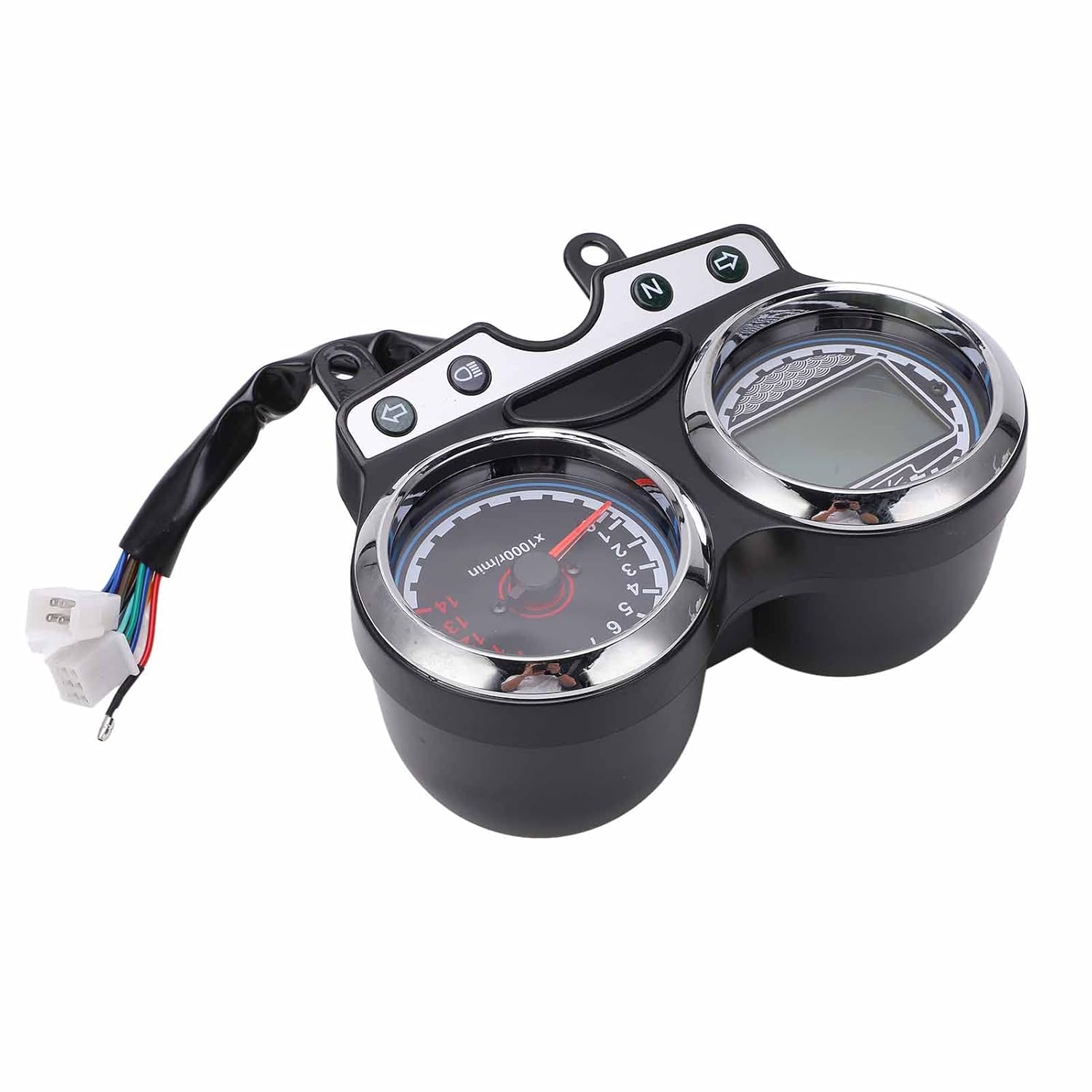 12V motocicleta LCD medidor velocímetro tacómetro engranaje kilometraje reemplazo para Suzuki EN125-3F EN150 12-16