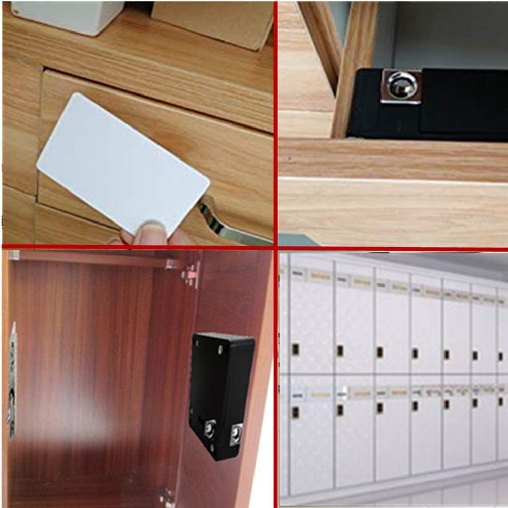 Cerradura electrónica para gabinete, cerradura RFID oculta para bricolaje, función NFC compatible, para armario de madera, cajón, armario sin