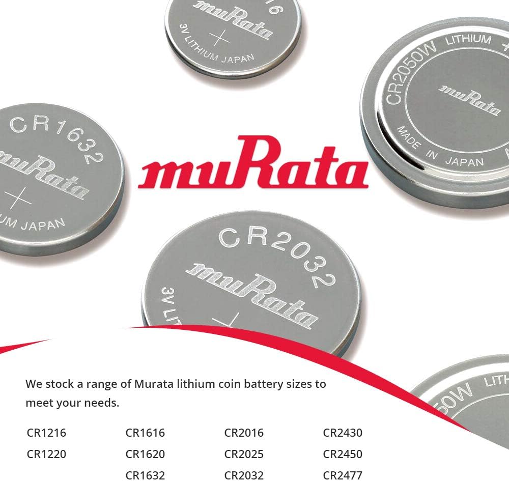 Murata Batería CR2430 DL2430 ECR2430 3V Litio Moneda Celda (20 Baterías)
