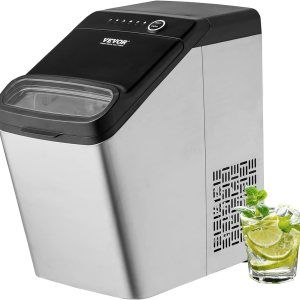 VEVOR Máquina de hielo para encimera, 33 libras en 24 horas, 2 formas de entrada de agua, máquina de hielo portátil autolimpiante con 2 tamaños de VEVOR Máquina de hielo para encimera, 33 libras en 24 horas, 2 formas de entrada de agua, máquina de hielo portátil autolimpiante con 2 tamaños de