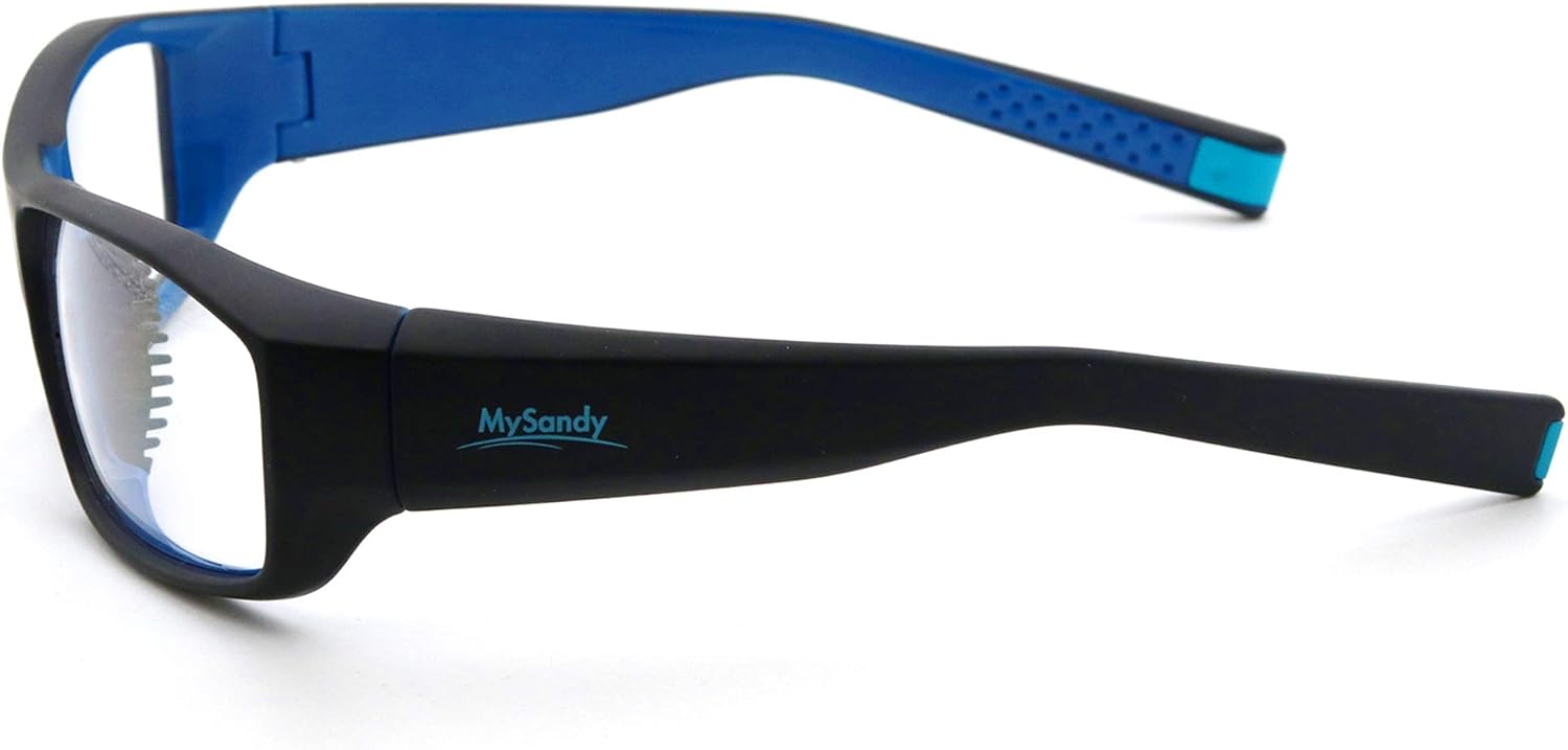 MYSANDY Gafas de seguridad antivaho para hombres, protección ocular sin niebla, tamaño mediano, protección ocular de pistola, almohadillas de goma