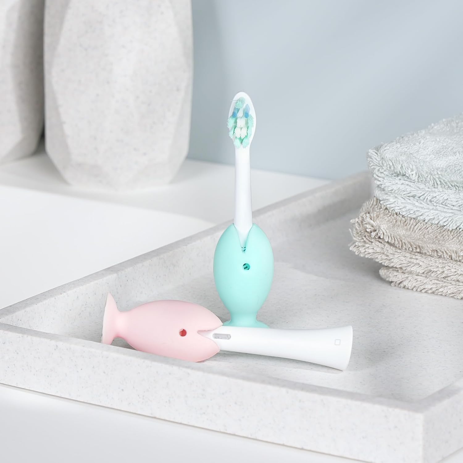 Yinke Estuche de viaje para cepillo de dientes con 2 tapas de cubierta de cabezal de cepillo de dientes para Oral-BOral-B ProPhilips Sonicare