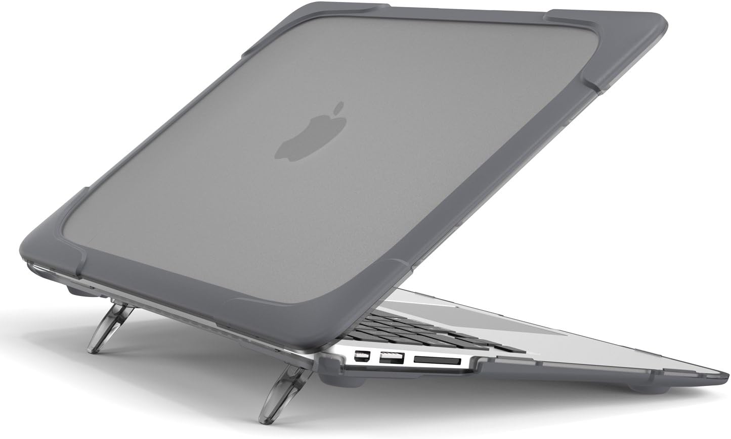Batianda Funda resistente para MacBook Air de 13 pulgadas 2017 modelo A1466A1369, a prueba de golpes, con soporte plegable para mayor durabilidad y