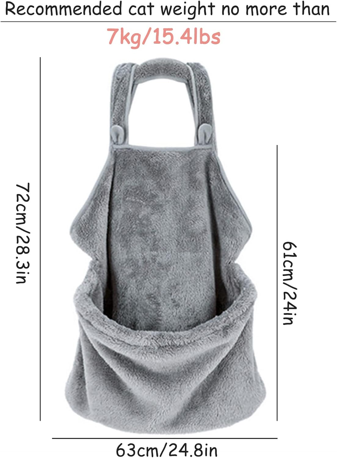 Portador para gatos y mascotas, delantal, chaleco suave, bolsa de transporte para mascotas en el hombro para mascotas, para mascotas, bolsa frontal
