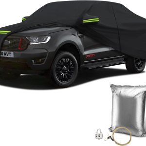 Funda impermeable para camioneta Ford Ranger, ultra ligera, fácil de instalar, protección para todo tipo de clima, cubierta de coche con puerta con Funda impermeable para camioneta Ford Ranger, ultra ligera, fácil de instalar, protección para todo tipo de clima, cubierta de coche con puerta con