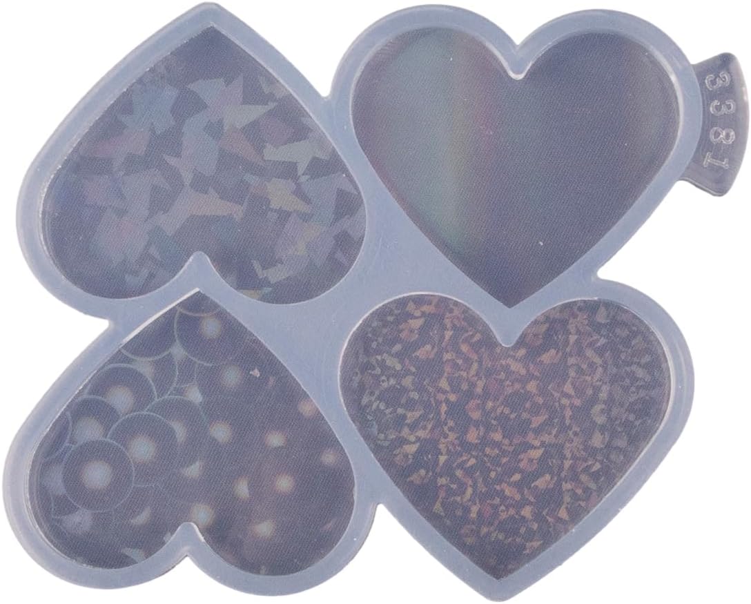 Molde de silicona en forma de corazón, molde de agarre para teléfono, moldes de fundición de resina epoxi, molde de enchufe de teléfono para carrete