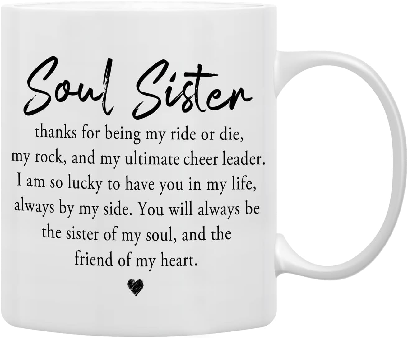 Taza de café con definición de hermana del alma, mejor amiga, mejor amiga, mejor amiga, hermana del alma, regalos para mujeres y niñas, regalo