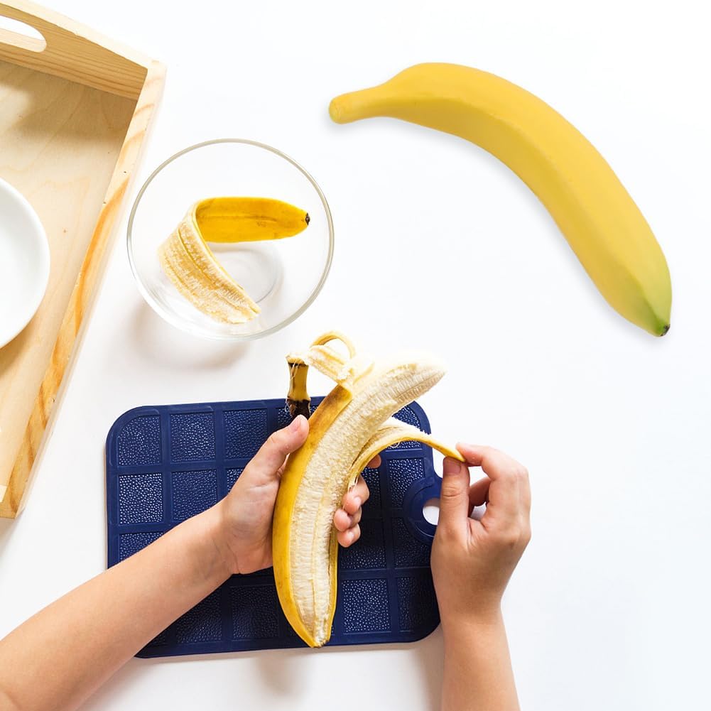 Plátanos artificiales falsos de plátano realista, plátanos amarillos, fruta falsa, accesorios de fruta sintética, decoración del hogar, cocina (4