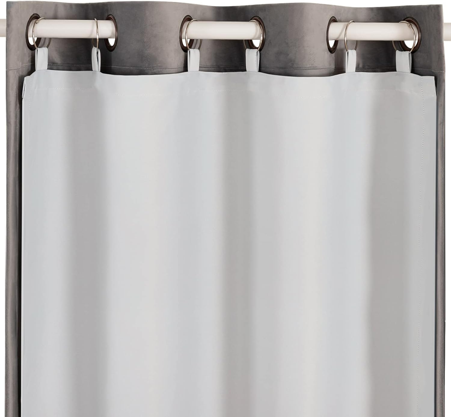 Melodieux Forro de cortina de oscurecimiento de habitación con aislamiento térmico para cortinas de 84 pulgadas de largo, color blanco hueso, 40 x