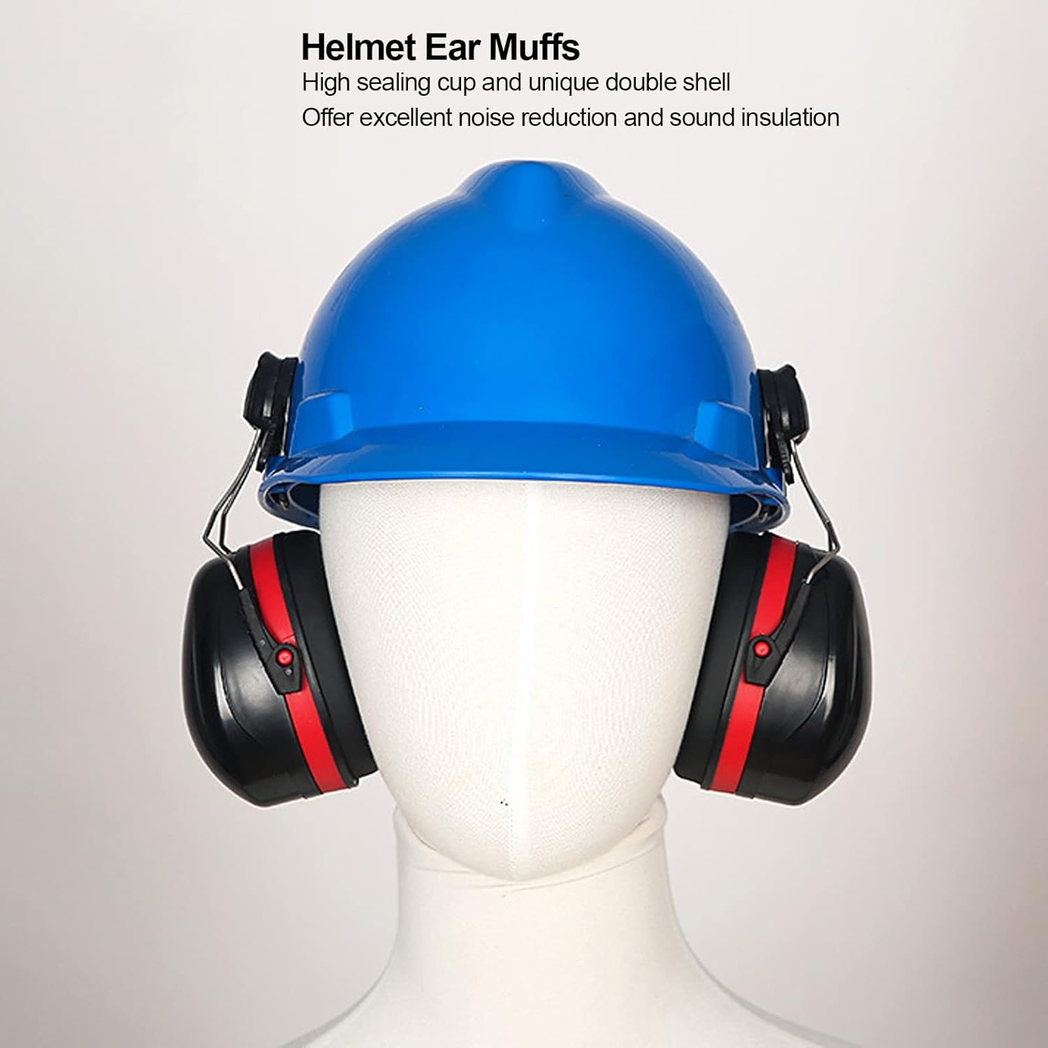 Orejera para casco, resistente a los impactos, sujeta firmemente la orejera del casco duro para trabajar la madera