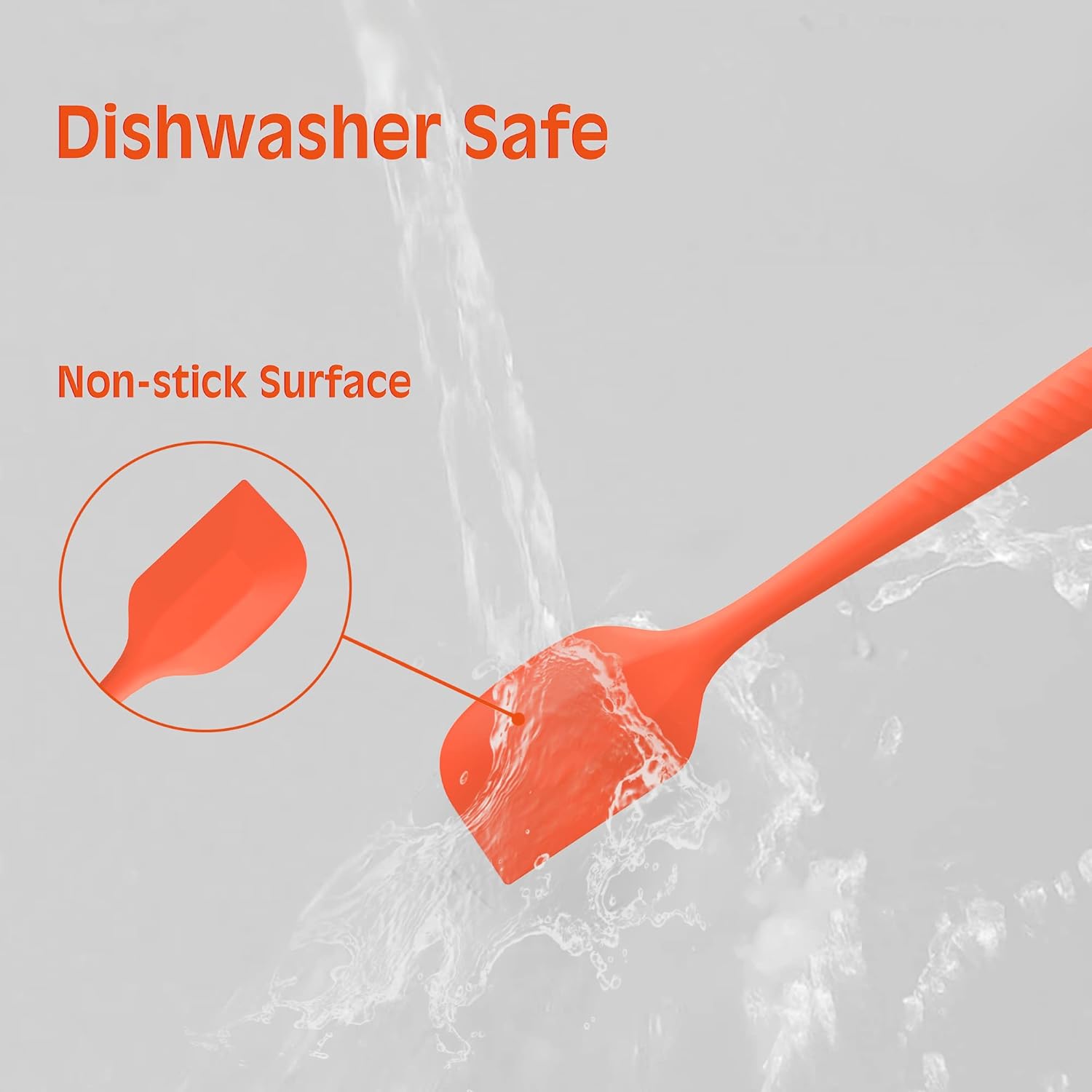 Garantía permanente Espátula grande de silicona resistente al calor Espátula de silicona para utensilios de cocina antiadherentes Gadgets de cocina