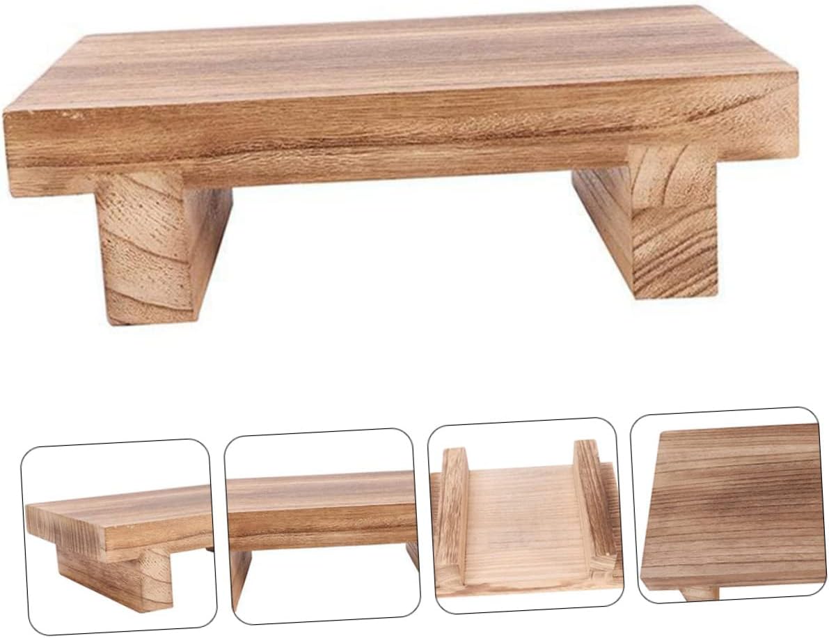 Tofficu Taburete de mesita de noche, taburete de cocina para niños pequeños, taburete de madera para niños, taburete de madera para adultos, muebles