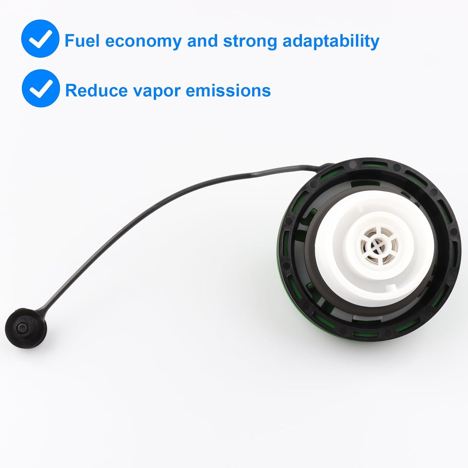 Tapa de gasolina verde de repuesto GT366 compatible con Chevy GMC Duramax Diesel – Silverado Sierra 2500 HD 3500 HD 2016-2019 Suburban 3500 HD,