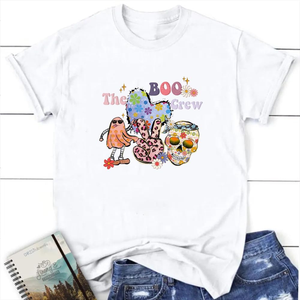 Adhesivos de transferencia de calor para camisetas para planchar para Halloween, parches adhesivos de calabaza, fantasma, calaveras, globos