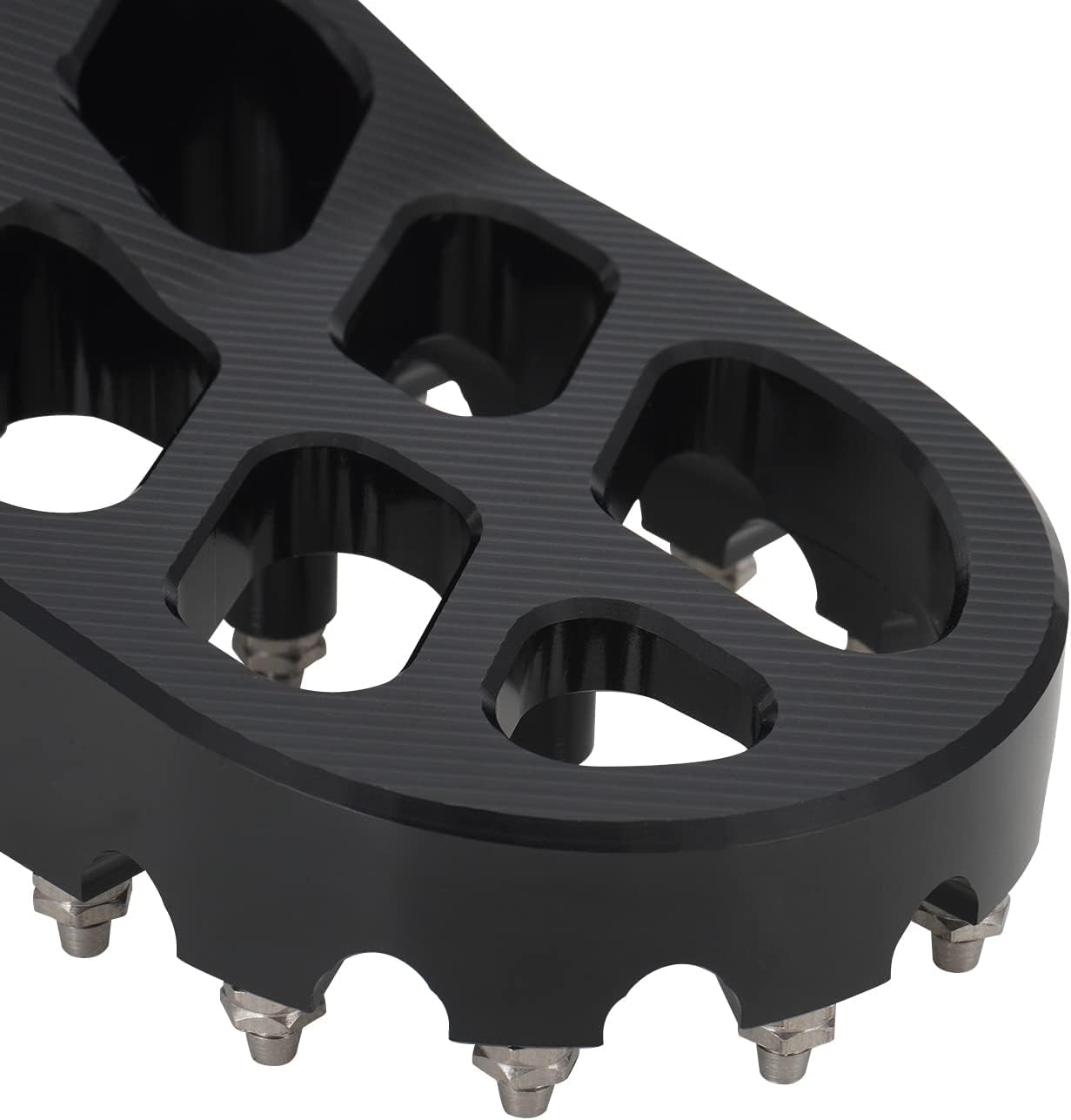 AnXin Estriberas para moto de cross Estriberas de motocicleta Pedales descansos CNC para TTR 110 TTR110 TTR 110E TTR110E 2011-2023 Pit Bike Negro