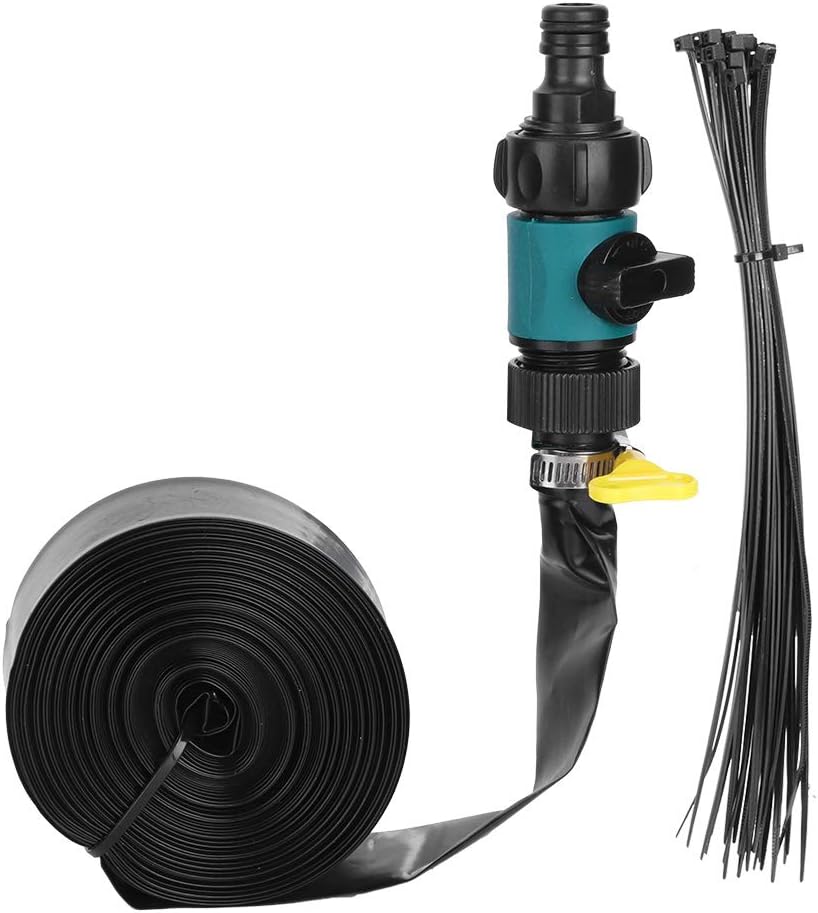 Fydun Garden Trampoline Water Sprinkler Hose Outdoor Cooling Wate Tool Summer Water 15m Garden Trampoline Water Sprinkler for Family (15m  49.2ft)