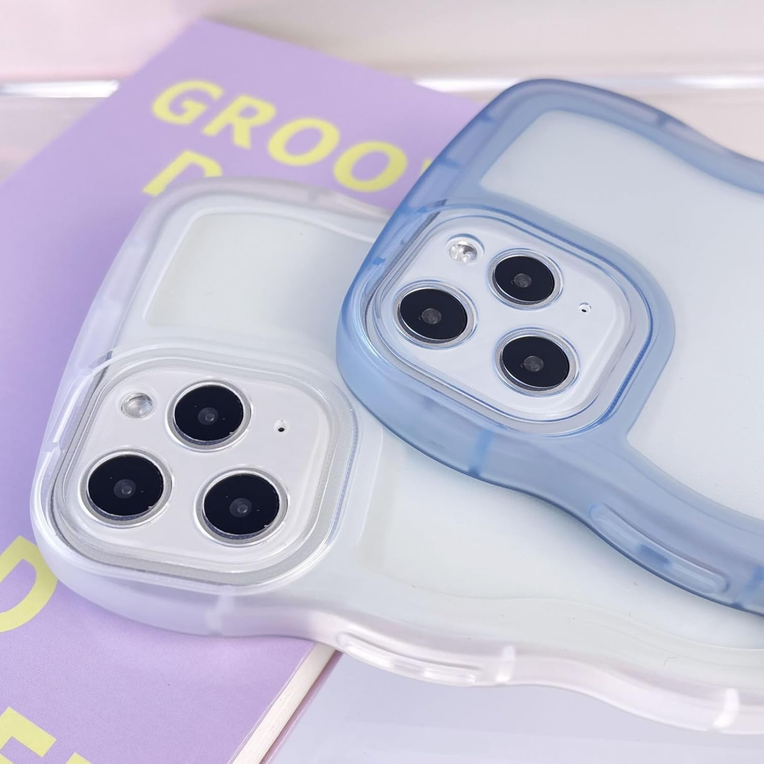 Funda transparente compatible con iPhone 11 Pro Max, bonita funda delgada de silicona suave antiarañazos, a prueba de golpes, bonita funda delgada