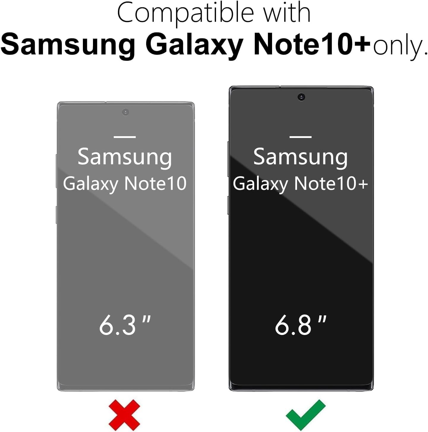 oakxco Funda para teléfono Samsung Galaxy Note 10 Plus con agarre de silicona líquida, bonita funda delgada y delgada de goma TPU suave de gel liso