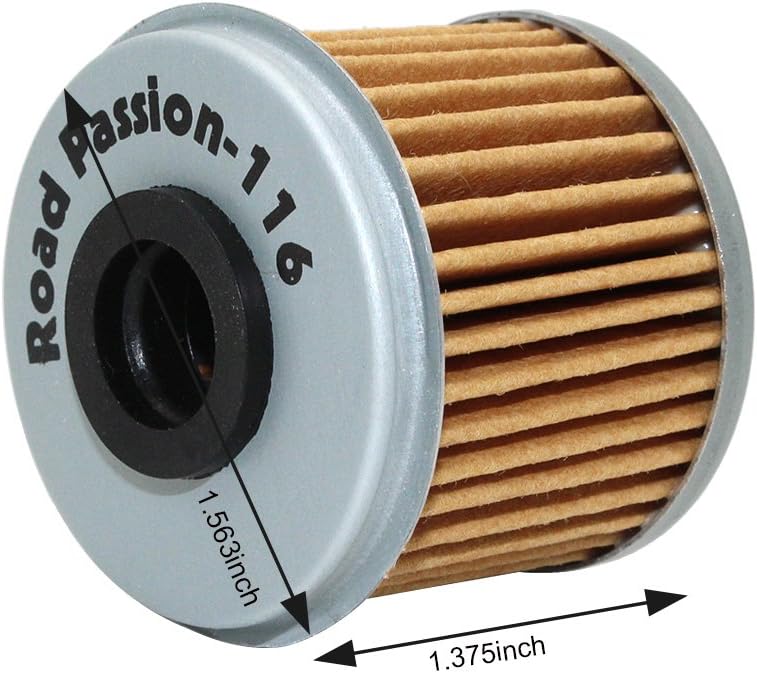 Road Passion Filtro de aceite de alto rendimiento para HONDA TRX450R 450 06-09 2012 TRX450 R 444 04-05 TRX450ER 450 06-09 12-14 (paquete de 5)