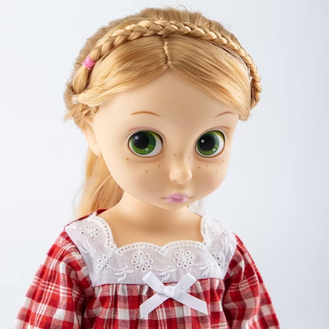 Camisón para niñas, pijama de algodón suave con manga larga, camisón largo hasta el suelo (Doll, niñas, mujeres)