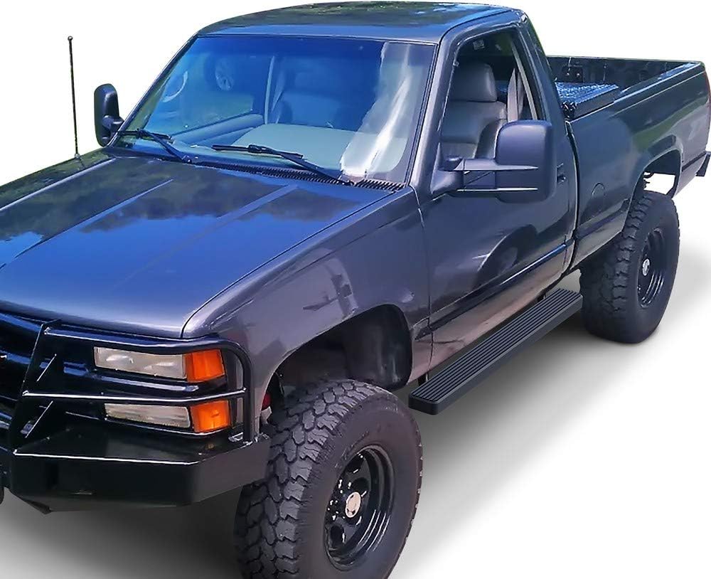 APS Estribos (barras nerf escalones laterales) compatibles con Chevy GMC CK 1988-1998 Regular Cab y Chevy Tahoe 95-99 2Dr y GMC Yukon 92-99 2Dr