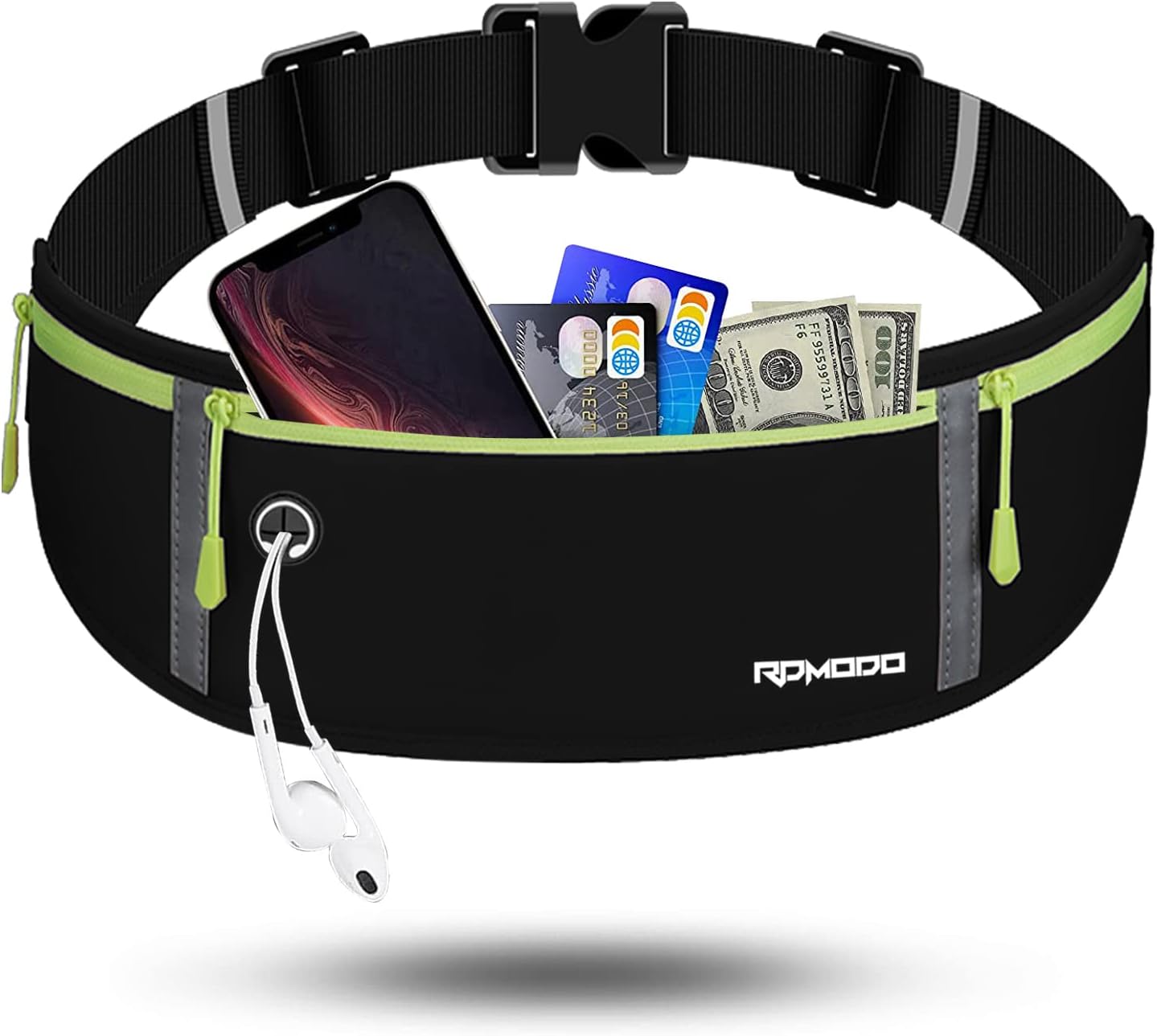 Riñoneras para mujeres y hombres, bolsa de cintura para correr, soporte impermeable para teléfono para correr, talla grande, ajustable, cinturón
