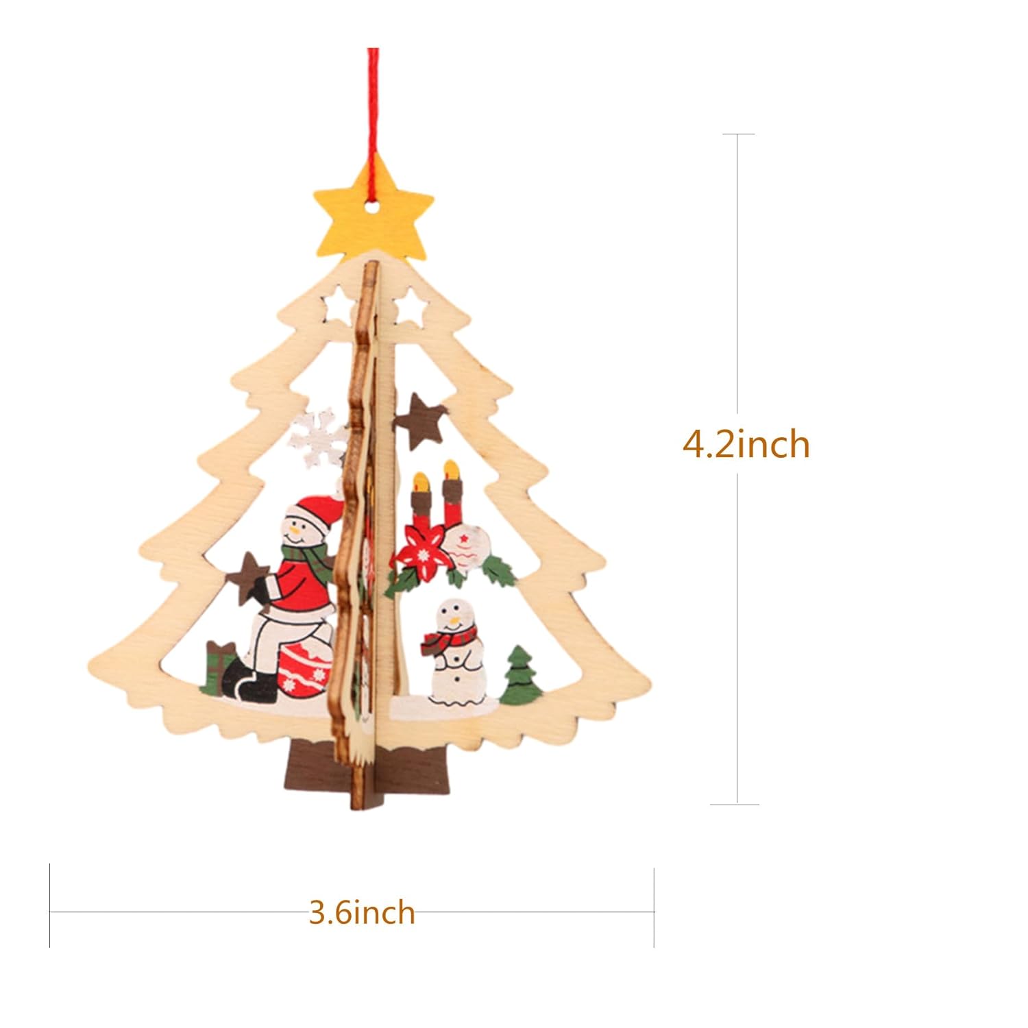 Valentines Day Decor,Funny Christmas Decorations,Valentines Day Gifts for DadMomSonDaughter,Wooden Ornaments for Indoor HomeCarFireplace