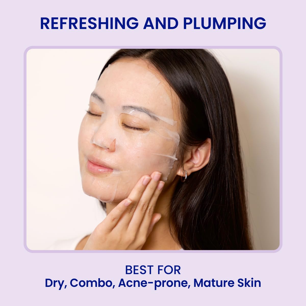 FACETORY Sea the Radiance – Mascarilla refrescante y regeneradora con péptidos, algas marinas, fermentos, mascarilla facial hidratante y calmante