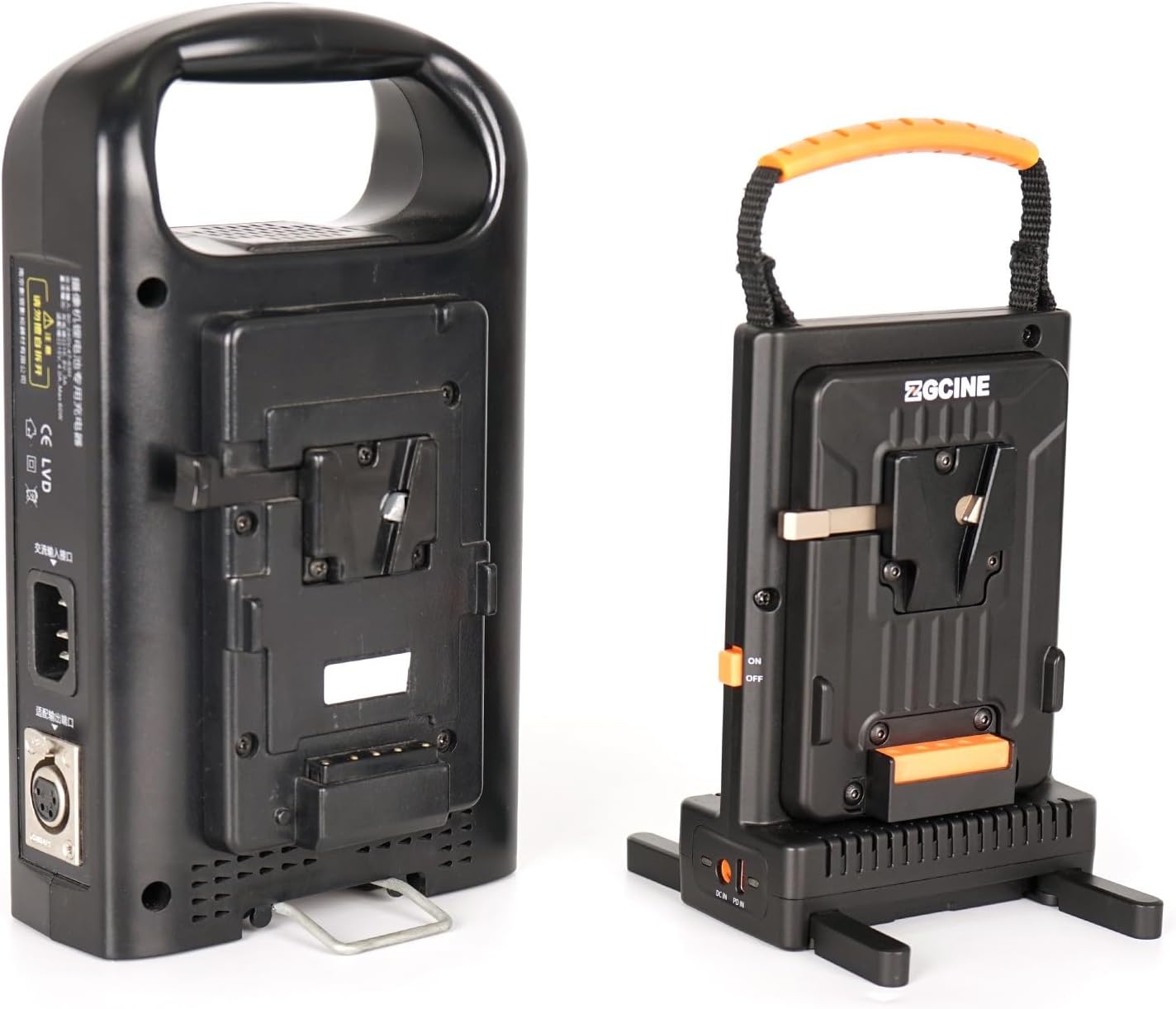 ZGCINE VM-C2 Kit de cargador dual para batería V-Mount V Lock, con fuente de alimentación USB-C PD100W, también compatible con Smallrig Neewer